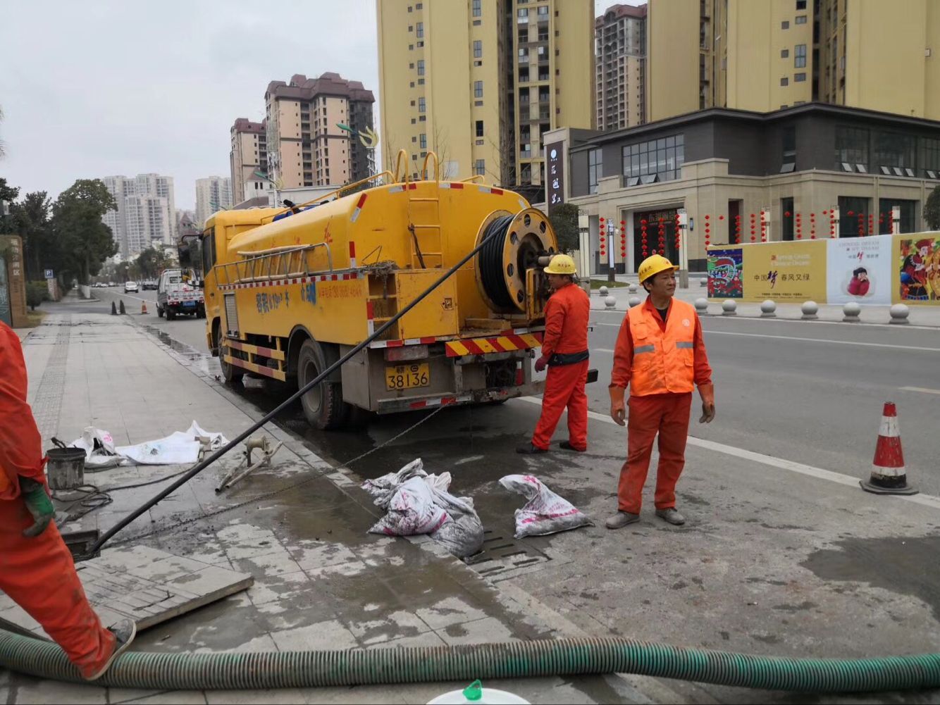 渝中排污管道清淤-管道清洗